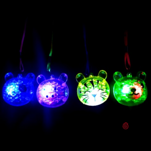 COLGANTE CARITA ANIMALES ACRILICO LUMINOSO X 48